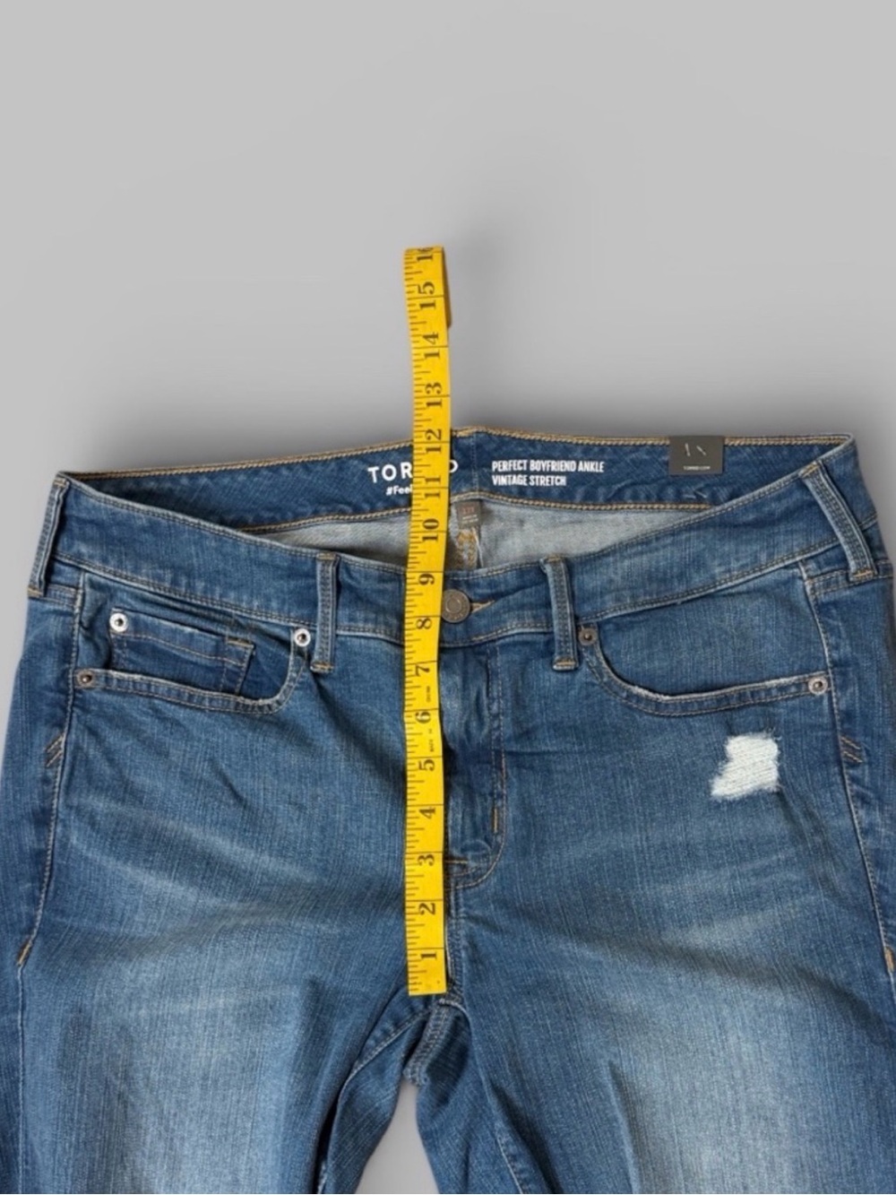 Torrid Perfect Boyfriend Ankle Vintage Stretch Denim Jeans - Picture 5 of 7